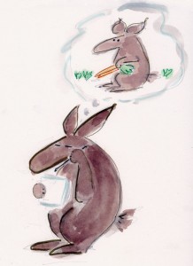 Rabbit Setting Intentions. - Manifesting